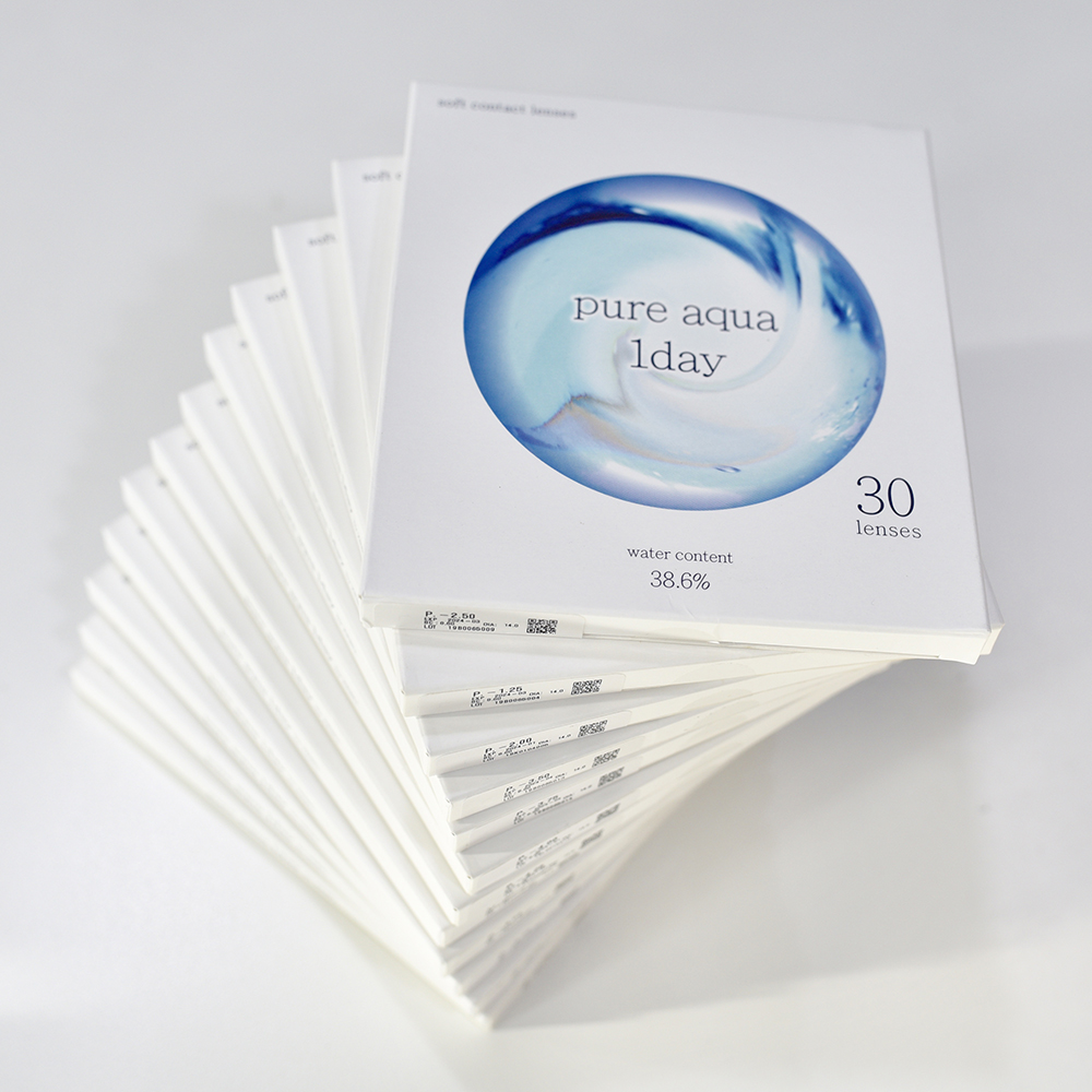 LENS NHẬT TRONG SUỐT MỘT NGÀY PURE AQUA 1DAY 15 CẶP 30 LENS