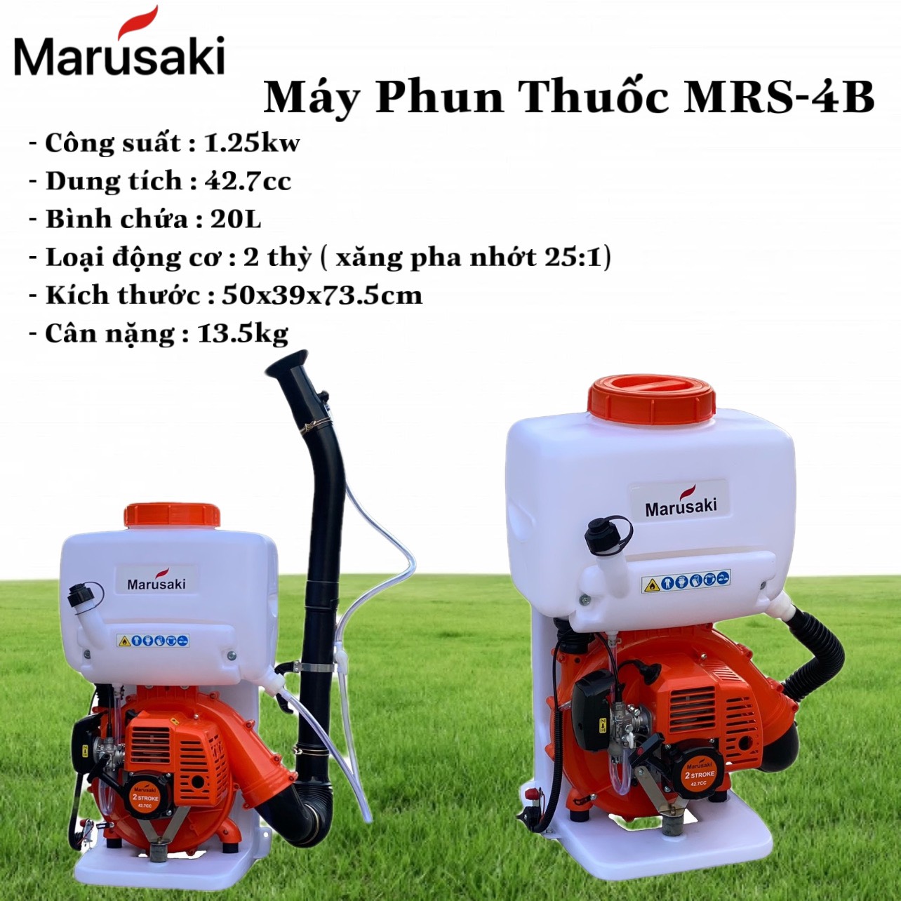 Máy phun trừ sâu , vôi bột , mrs-4b