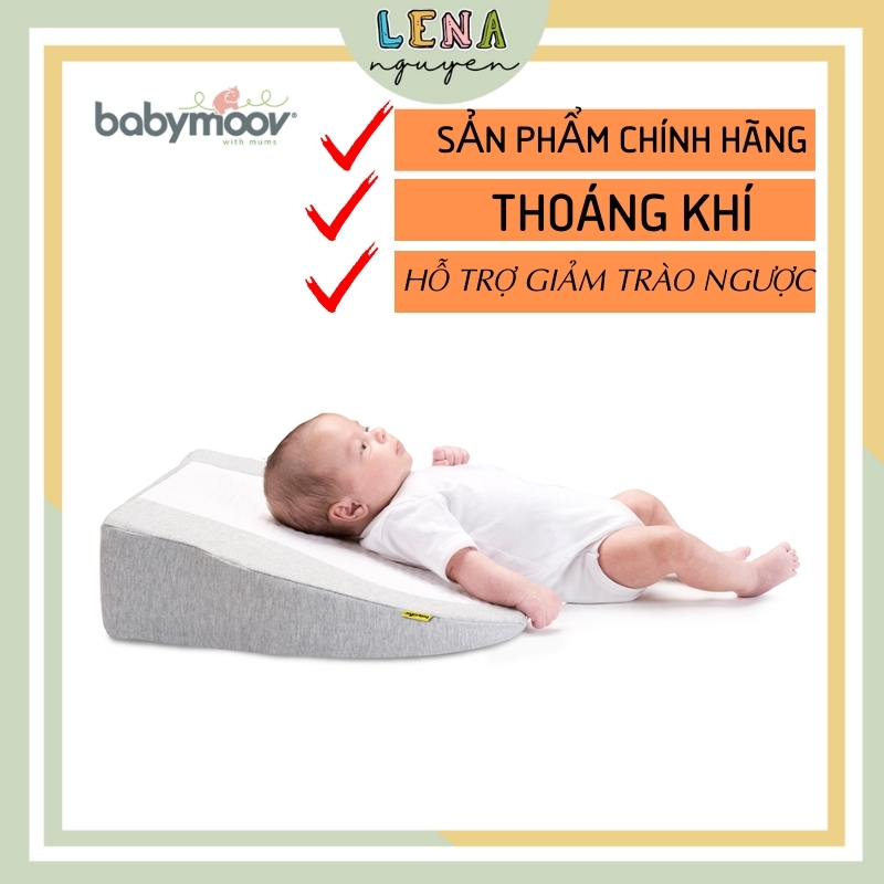 Gối chống trào ngược, nôn trớ Babymoov chính hãng 💖𝑭𝑹𝑬𝑬𝑺𝑯𝑰𝑷💖 chăn mền cho bé