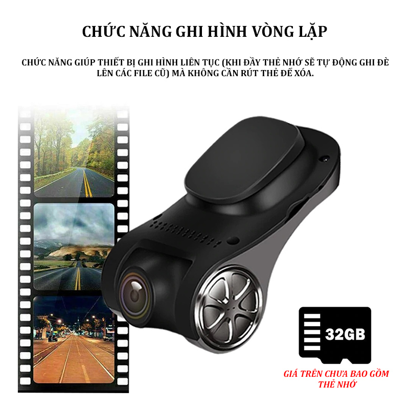 Camera hành trình U6 tích hợp cho màn hình Android