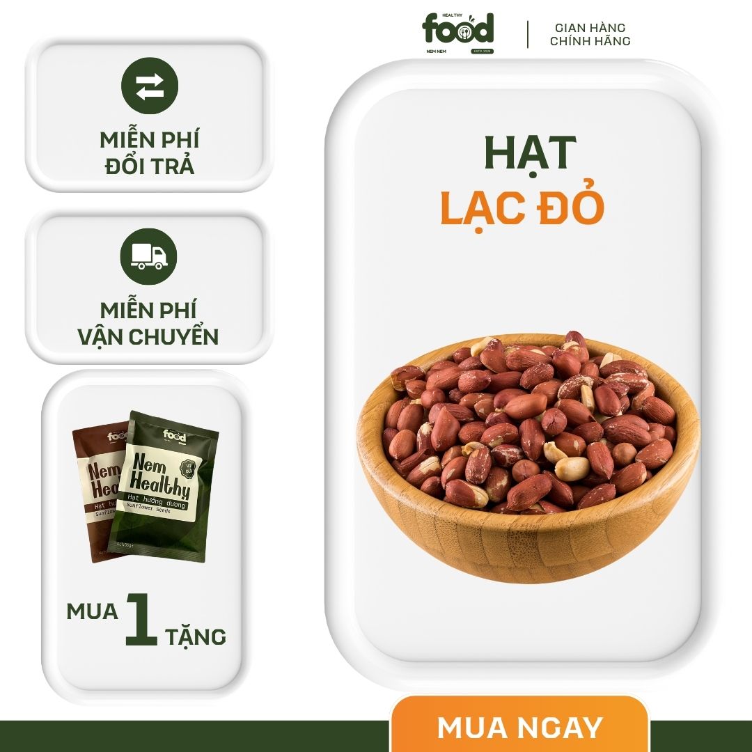 Lạc đỏ . phộng đỏ. đậu phộng . nhân lạc Lạc Đỏ Tây Bắc Thơm, Bùi, Ngậy - Hút Chân Không Giá 59,000 Đồng*Miễn phí vận chuyển