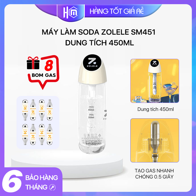 Máy làm soda zolele sm451 dung tích 450ml