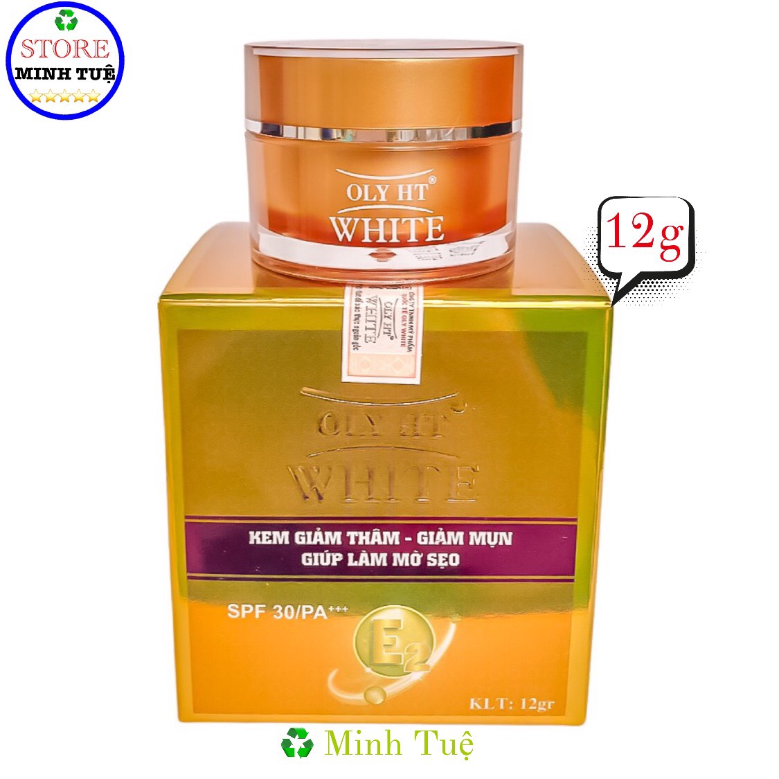 Kem chấm mụn, giảm thâm, giúp làm mờ sẹo giúp cải tạo làn da mới trắng hồng tự nhiên OLYHT WHITE