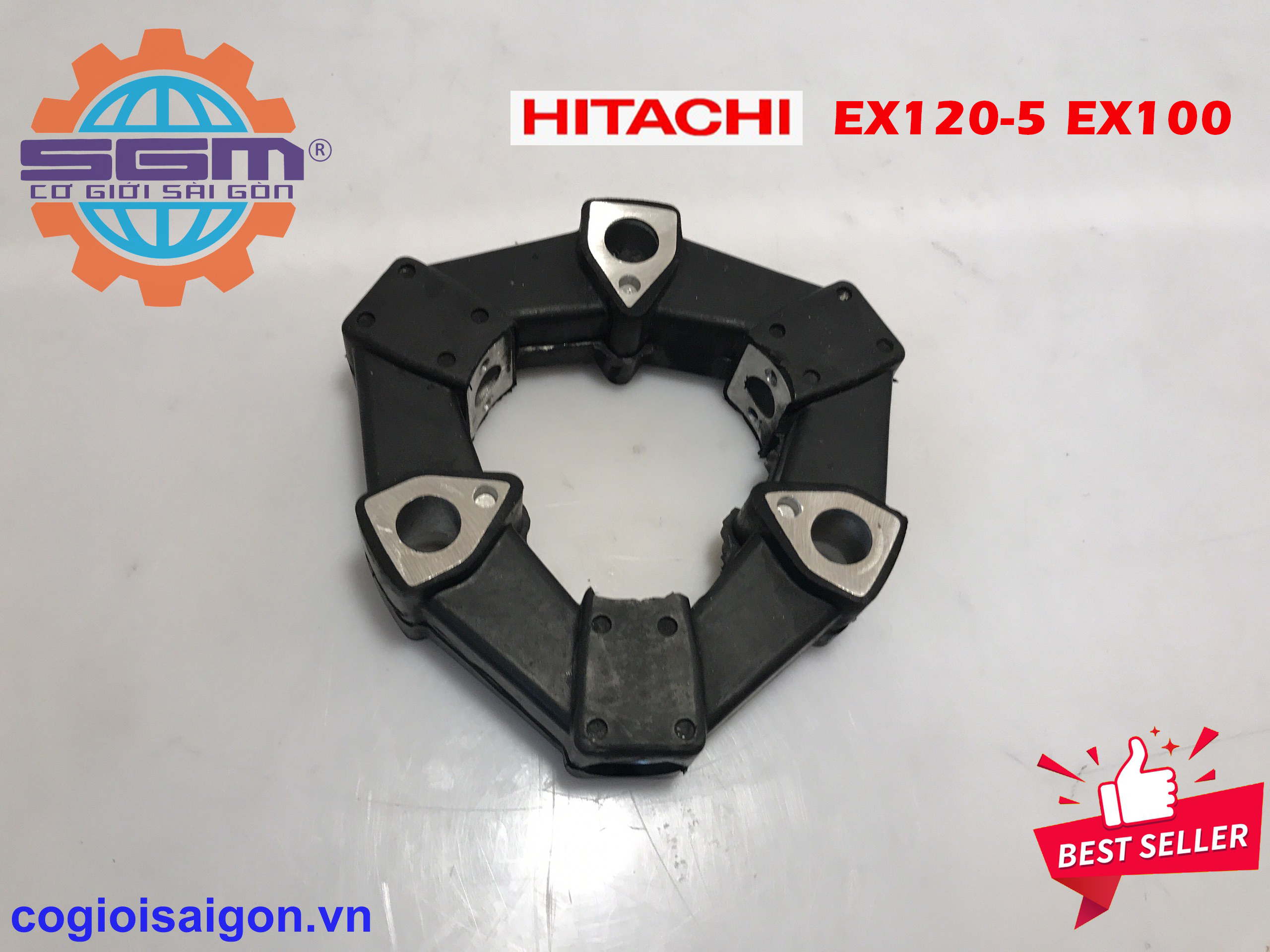 Khớp nối cao su giảm chấn bơm thủy lực coupling 4as hitachi ex120-5 ex100