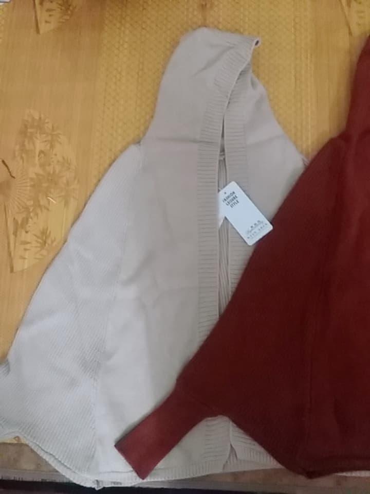 Áo cadigan len mũ tay dơi hàng QC đẹp L1
