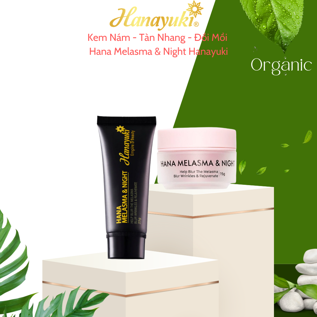 Kem Nám Tàn Nhang Hanayuki , Kem Giảm Thâm Nám Dưỡng Trắng Da Hanayuki Chính Hãng