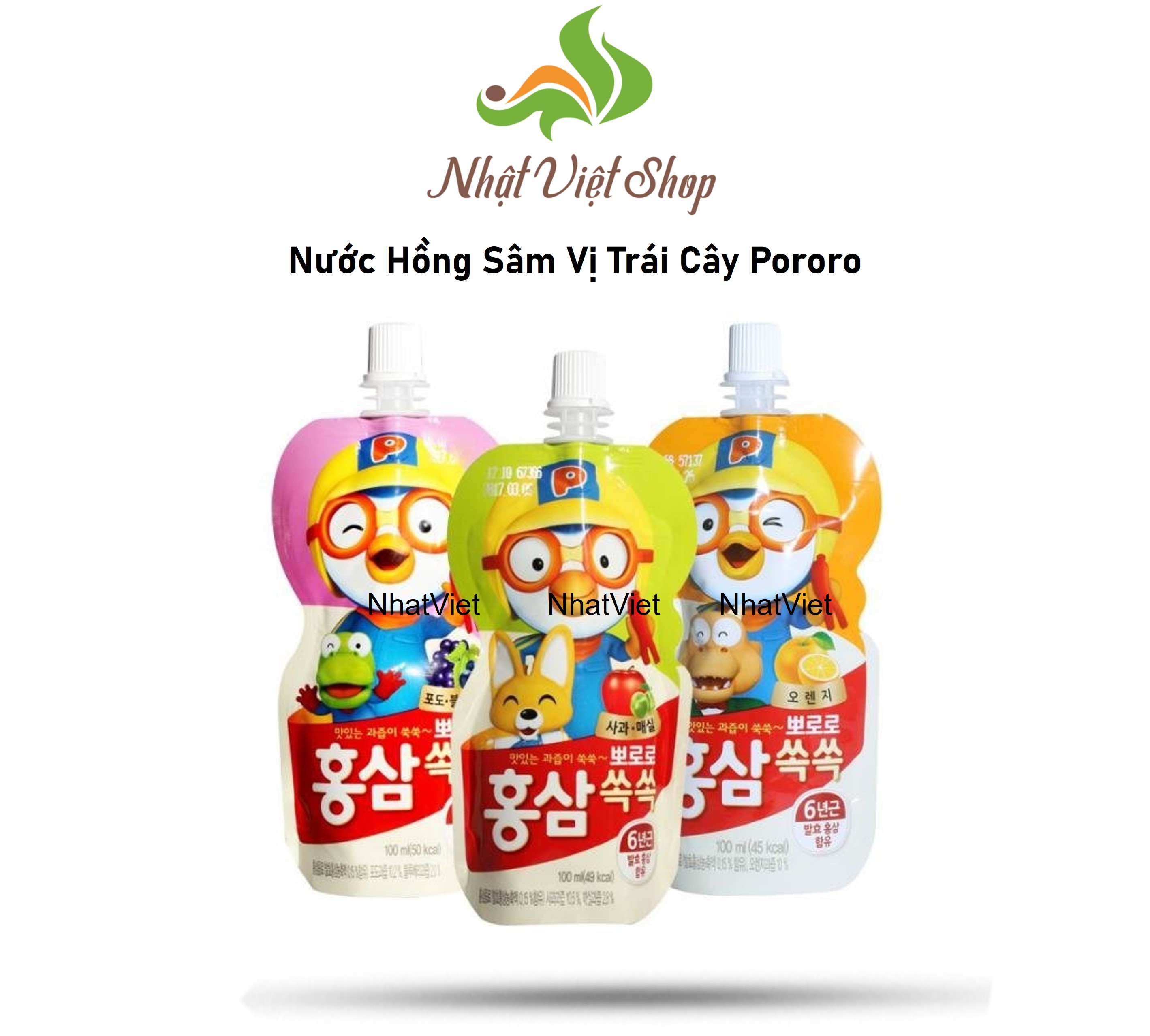 Nước Hồng Sâm Vị Trái cây Pororo