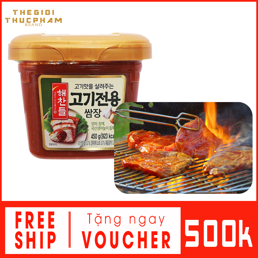 [Thế Giới Thực Phẩm] Tương chấm thịt nướng Hàn Quốc 450gr nhập khẩu chính hãng CJ Foods giá ưu đãi tháng 09/2022 + FREESHIP + [Tặng thêm voucher 500k][Giao Nhanh HCM]