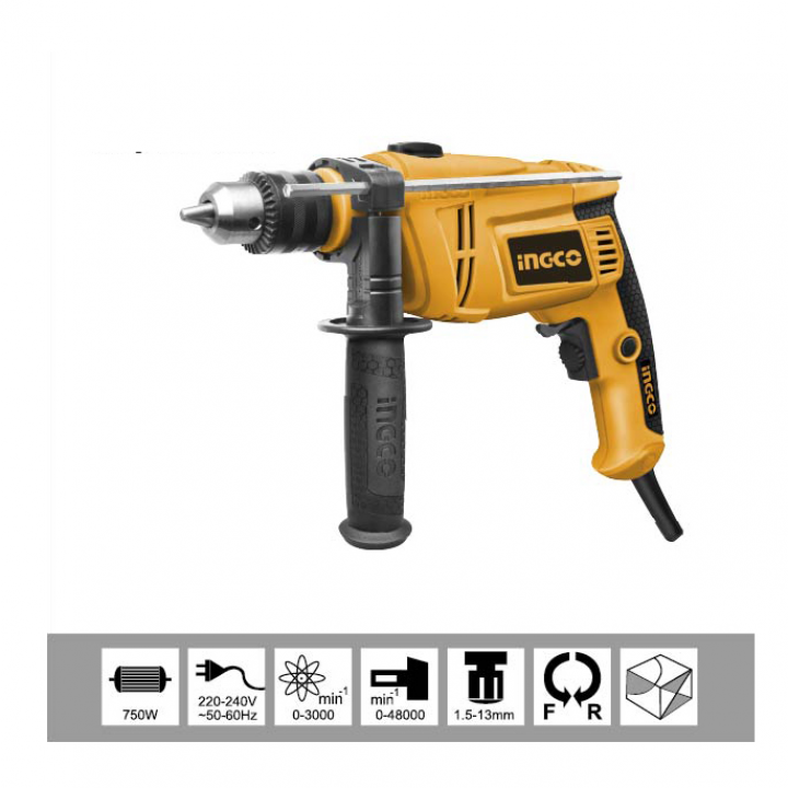 13mm máy khoan động lực 750w ingco id7508