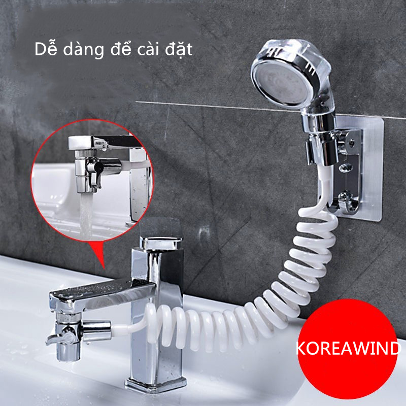 Bộ vòi sen tắm có tay cầm, lắp đặt chi tiết (không kèm vòi nước) - Koreawind