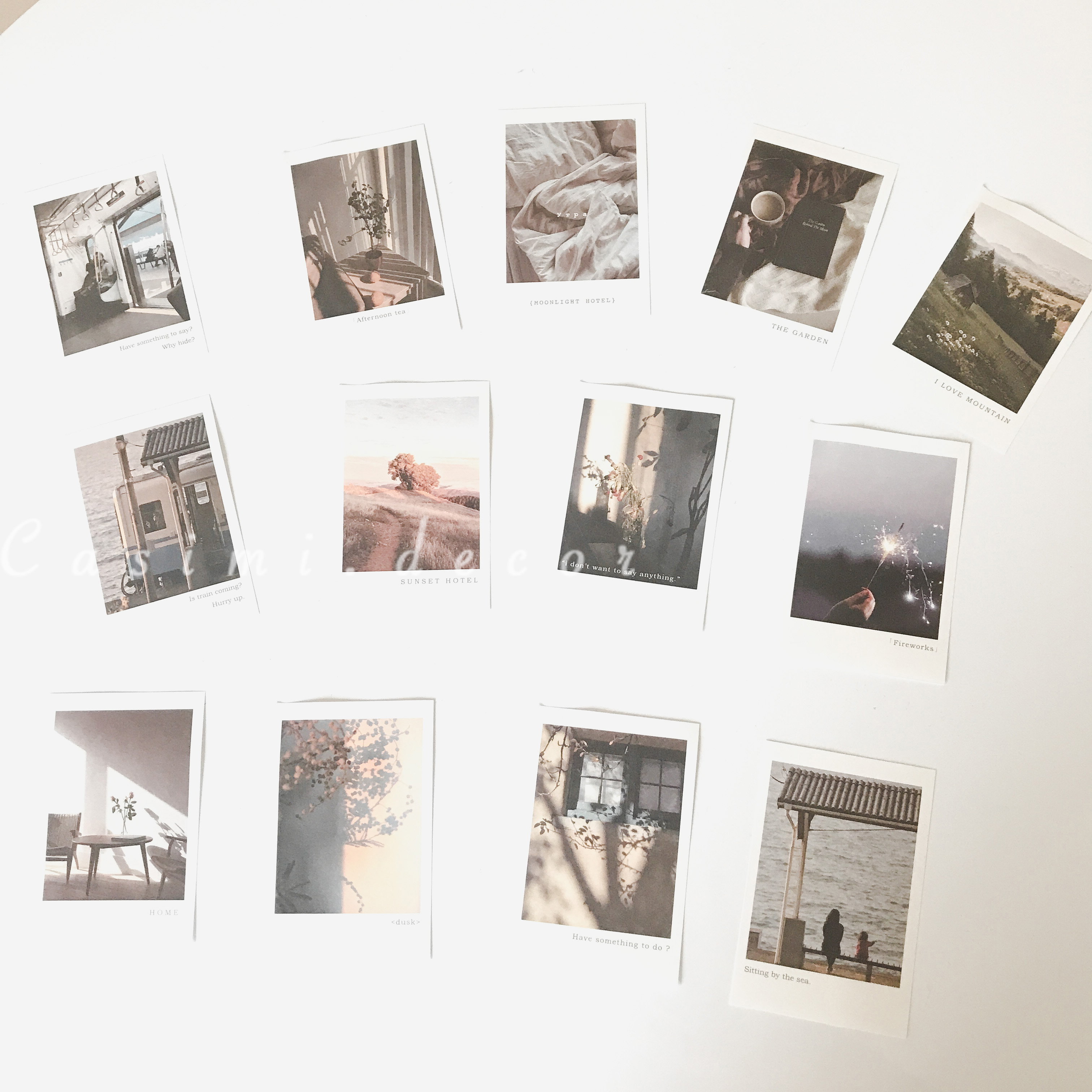 [FOLLOW US GIẢM 30K] 13 bìa ảnh giấy The Answer set D POSTCARD vintage trang trí bàn học dán tường Hàn Quốc Casimi Decor