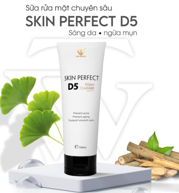 Sữa rửa mặt thảo dược ngăn ngừa mụn Top White D5