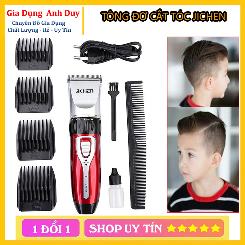 Tông đơ cắt tóc gia đình jichen jc-0817 - tông đơ cắt tóc cao cấp - bản mới 2020