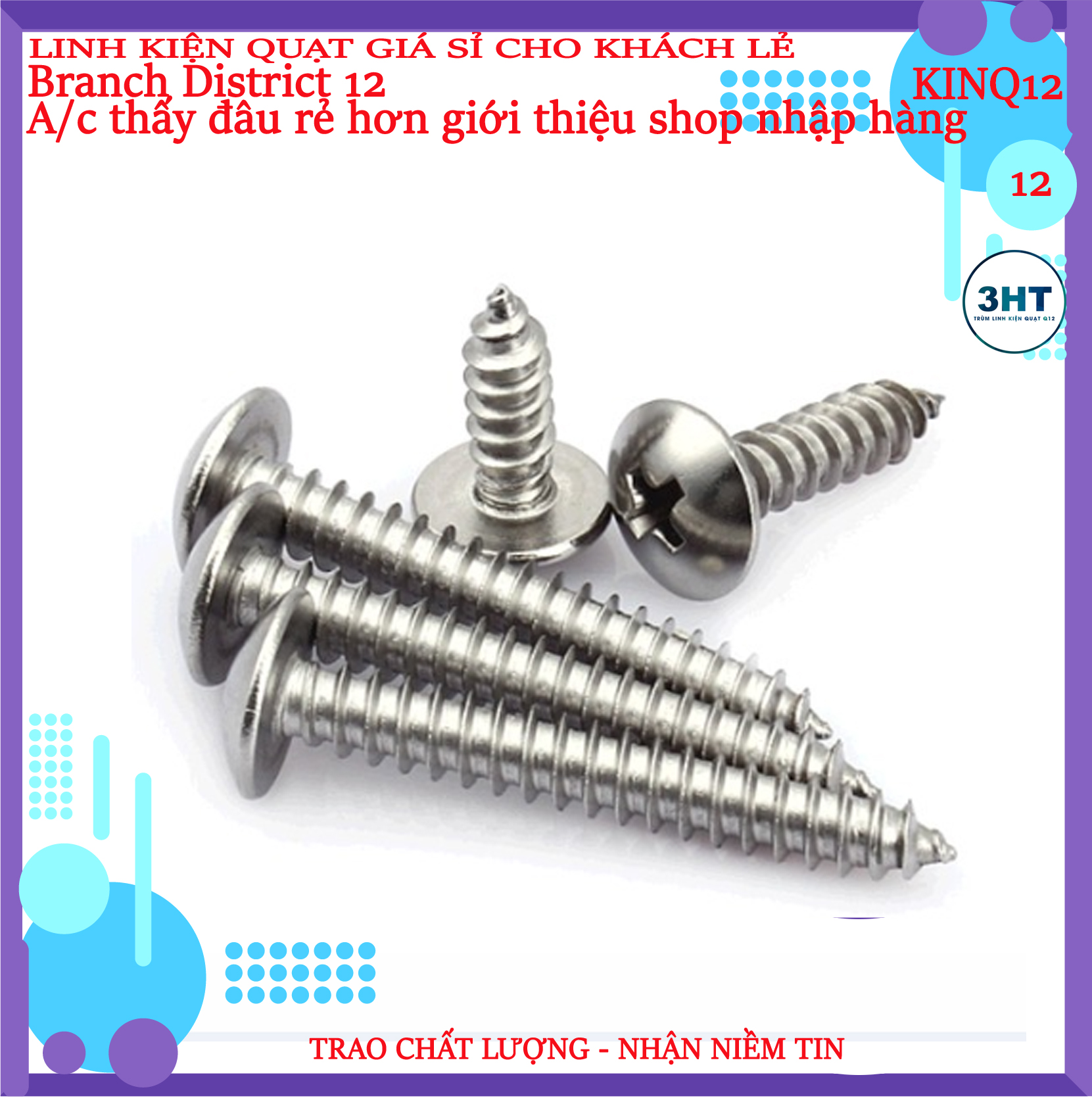 100g vít gỗ đầu dù 4 cạnh