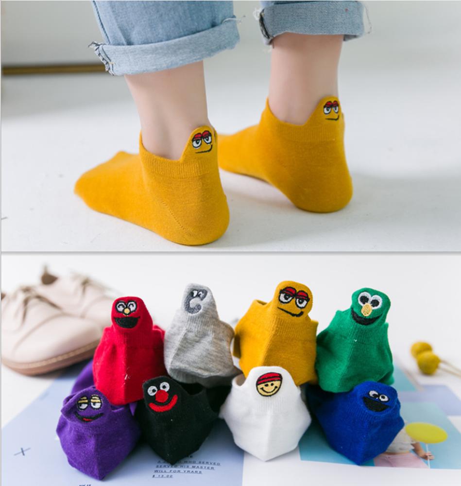 [ TRI ÂN ] Combo 10 đôi vớ ( tất) nữ coton ngắn cổ thời trang họa tiết hài hước VIto Corleone