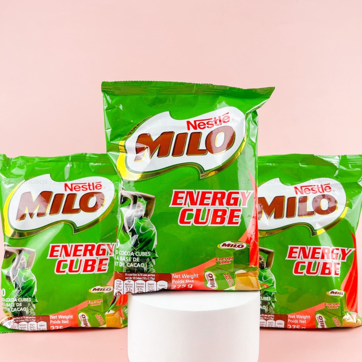 Kẹo Milo Cube Chiết Xuất Lúa Mạch Bổ Sung Năng Lượng Gói 100 Viên 275g