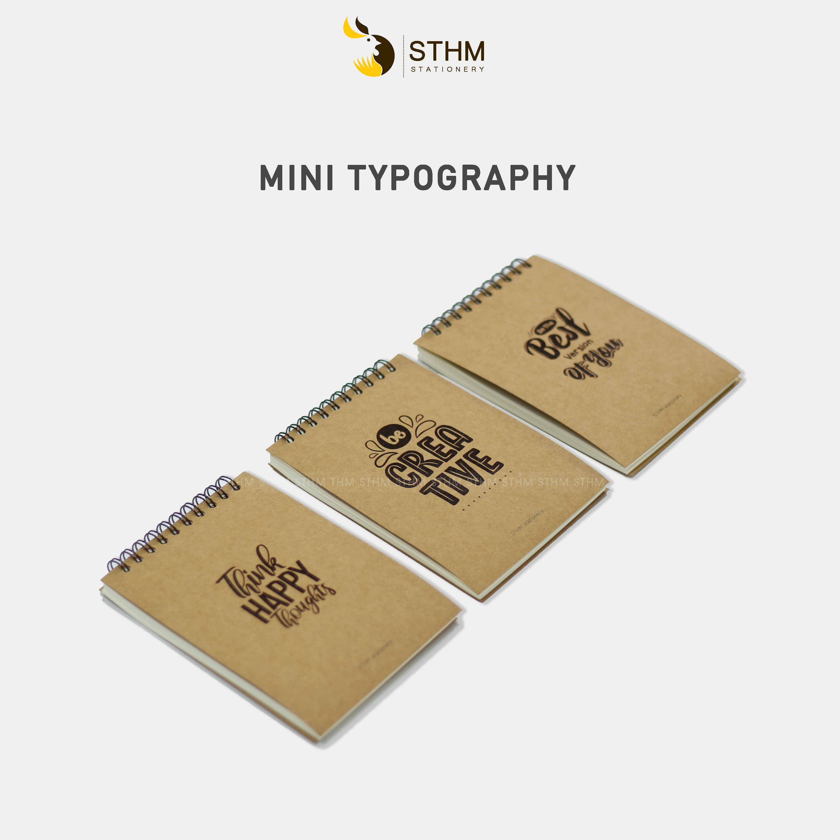 Sổ tay mini A6 - Typography Mininotebook - STHM stationery