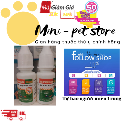BÔI SÓNG LƯNG HÀM LƯỢNG CAO DIỆT GHẺ, RẬN, VE, MÒNG, BỌ CHÉT,KÝ SINH TRÙNG,GIUN PHỔI, GIUN MẮT 10 ML-  KÝ SINH TRÙNG TRÂU BÒ, DÊ, CỪU HEO, CHÓ, MÈO