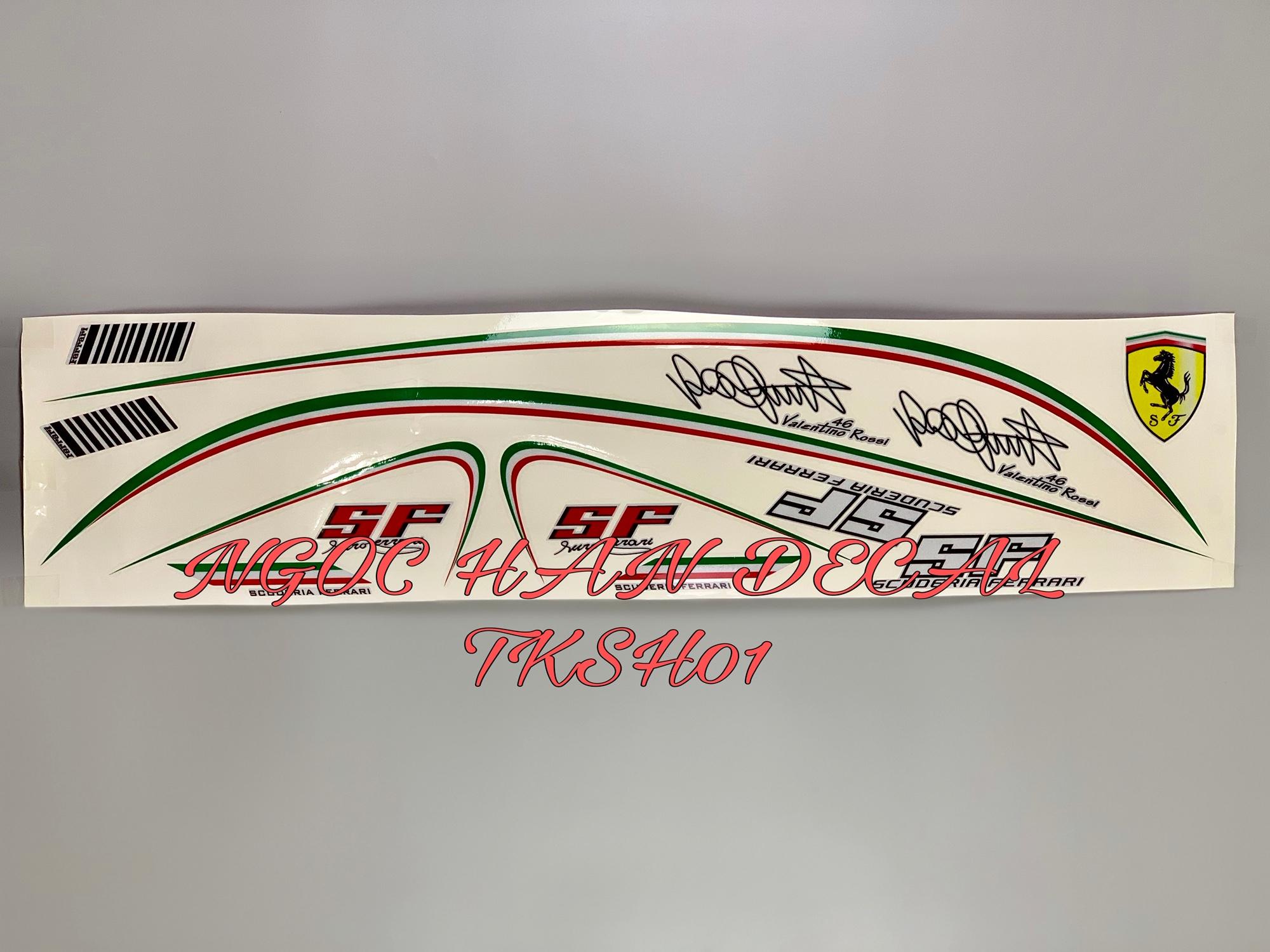 [HCM]Bộ tem phản quang Ferrari dán xe SH -- NGỌC HÂN DECAL