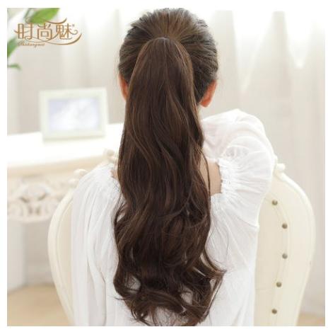 Tóc buộc xoăn sóng dài