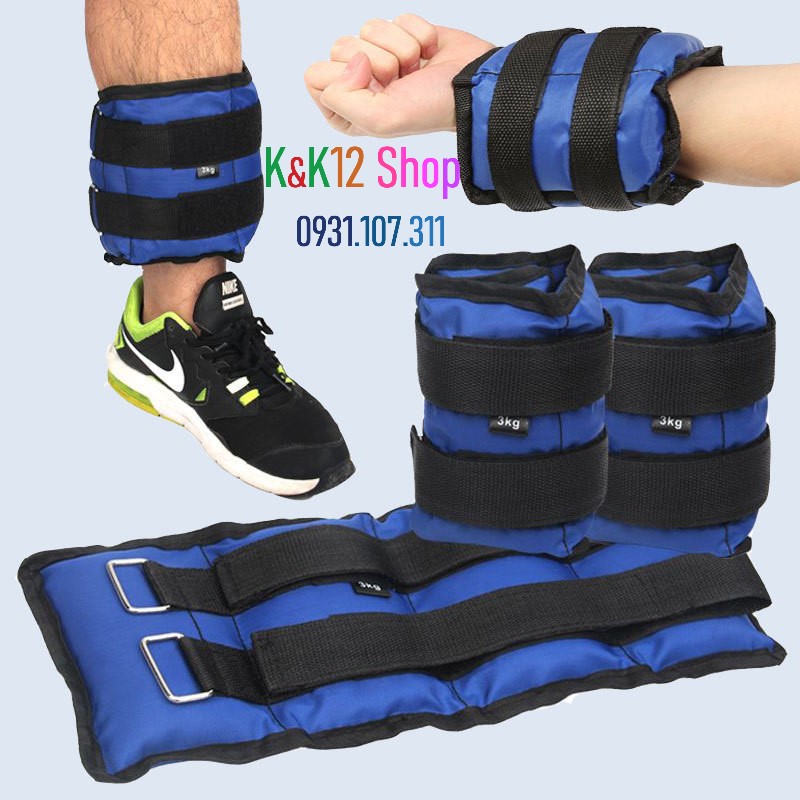 Tạ cát đeo tay, đeo chân tiện lợi. Dụng cụ thể thao hỗ trợ tập luyện chạy bộ, hít xà, giúp giảm mỡ tăng cơ, giữ dáng.