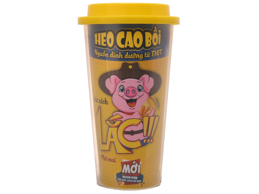 1 hộp Xúc xích lắc phô mai Heo Cao Bồi ly 60g
