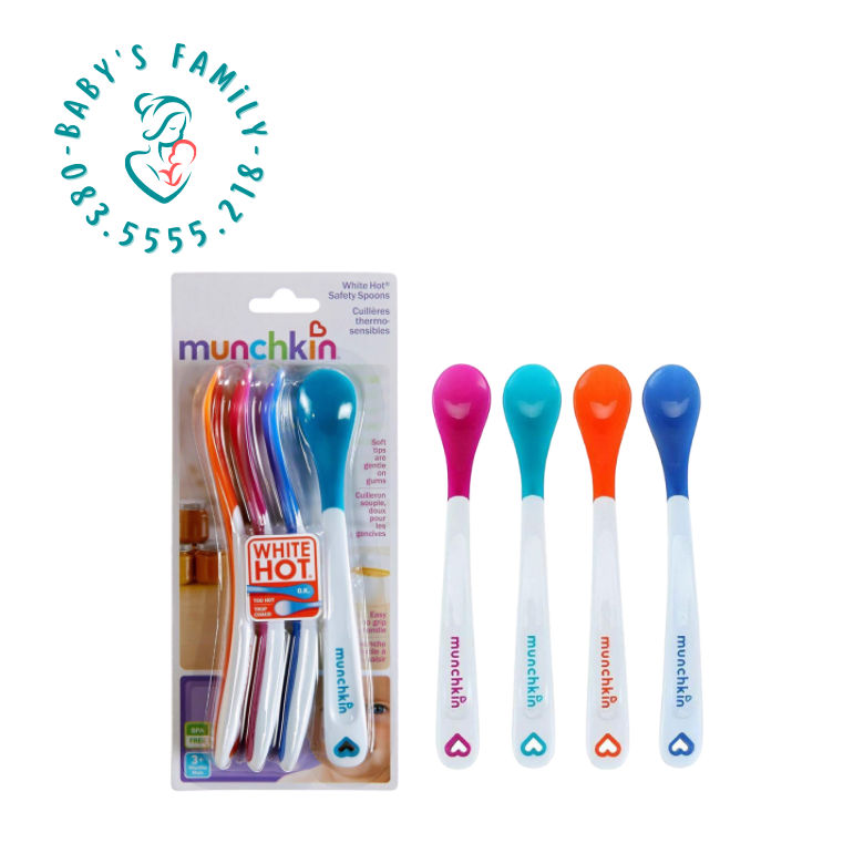Muỗng - thìa mềm báo nóng thương hiệu munchkin - mỹ