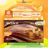 Google Tivi Sony 4K 75 inch KD-75X77L - Hàng Chính Hãng - [Hỗ trợ giao tỉnh]