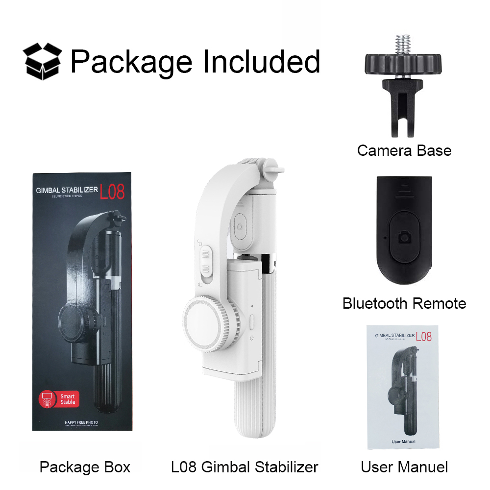 Xiaomi Gimbal Stabilizer for Phone Automatic Balance Selfie Stick Tripod with Bluetooth Remote for Smartphone Gopro Camera