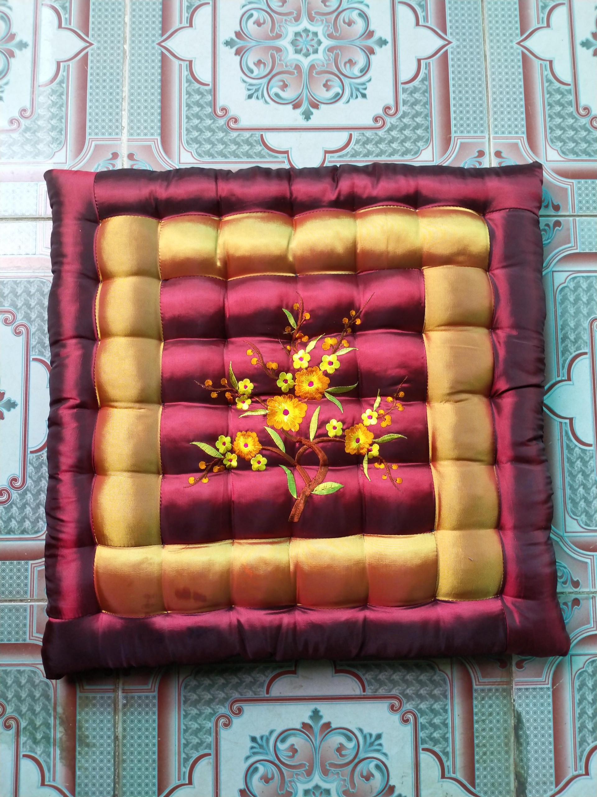 Đệm ngồi bệt thảm trải ghế 50x50x5 cm