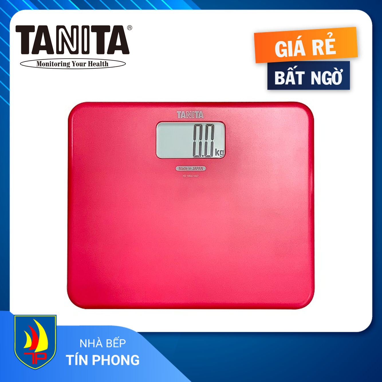 Cân điện tử tanita hd007 pk . loại pin: cr2032v. màn hình hiển thị: có. tải trọng tối đa: 150kg.
