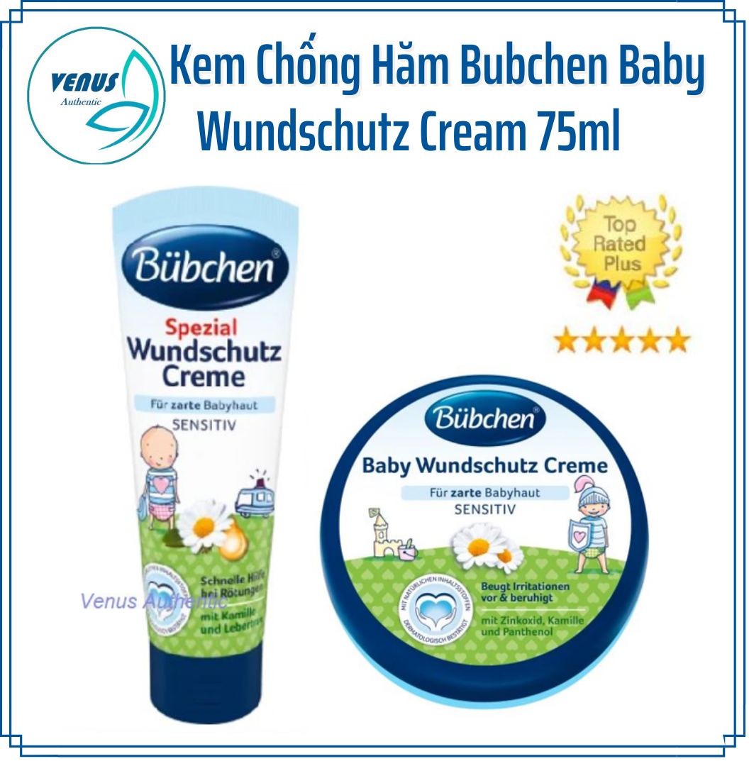 Kem hăm cho bé nội địa Đức Bubchen Baby Wundschutz Cream 75ml, 150ml - Hàng chính hãng