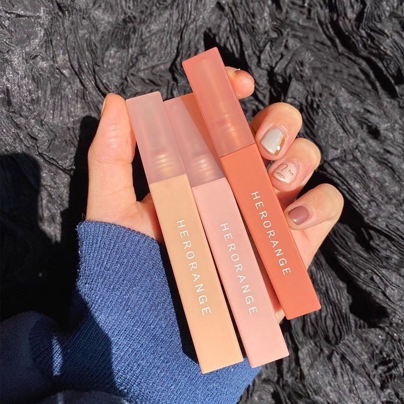 [MẪU MỚI] Son kem tách lẻ Herorange hàng nội địa - SENFOODS - Chất son lì mịn, không gây khô môi