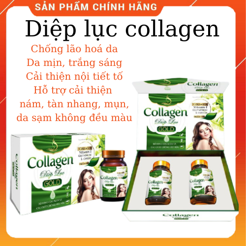 Collagen Diệp Lục - Bika beauty Bổ sung collagen và các chất chống Oxy hóa-Hộp 30v