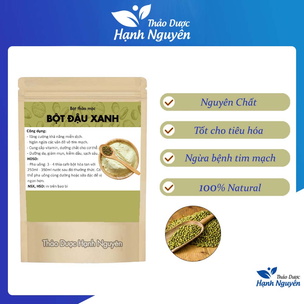 Bột Đậu Xanh 100g (Đậu Xanh Đã Rang Thơm)