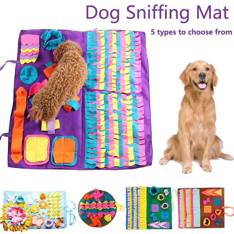 Pet Dog Snuffle Mat Nose Smell Training Blanket Find Food Play Toys Dog Mat for Relieve Stress Puzzle Sniffing Mat Pad