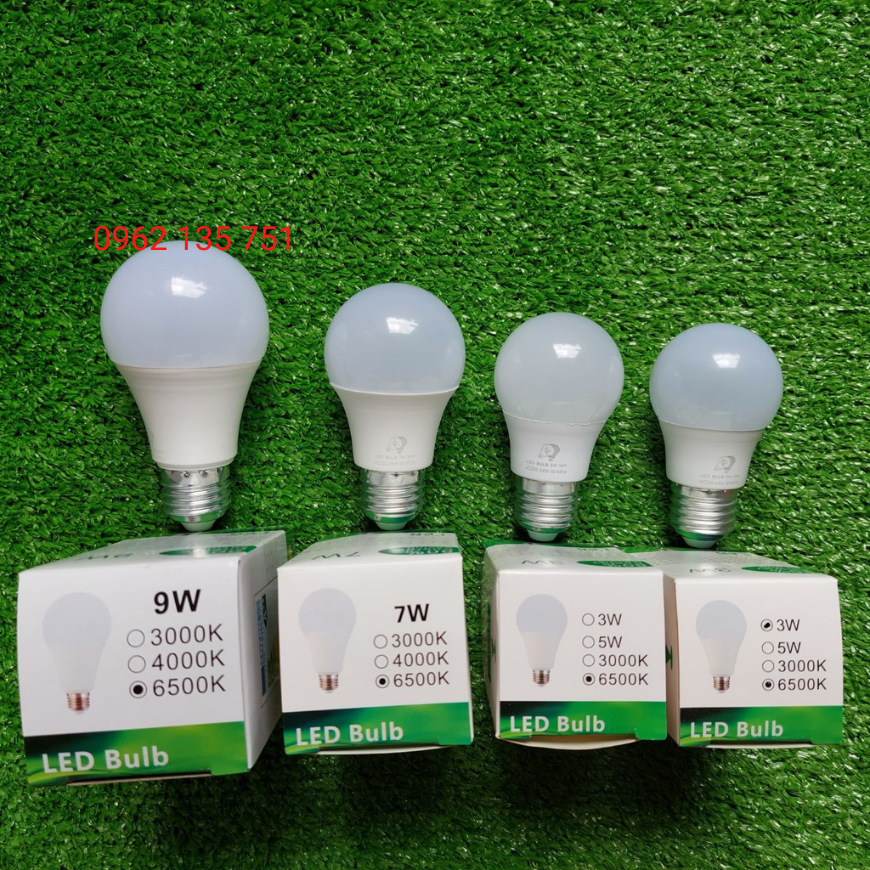 Bộ 10 bóng led bulb kín nước ngoài trời trắng, vàng loại tốt