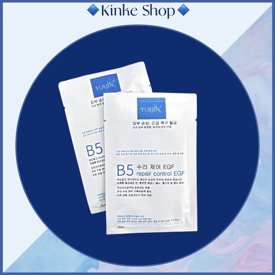 Yuejin b5 - mặt nạ phục hồi cấp ẩm yuejin b5 repair control egf mask dịu da giảm đỏ nhanh chóng 1 miếng