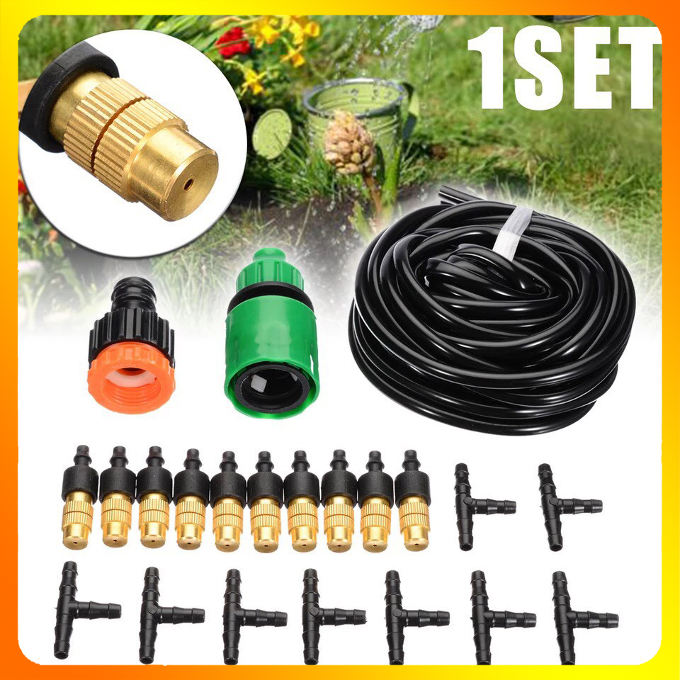 Bộ KIT Phun Sương Tưới Cây 10 Béc Bằng Đồng Tưới Lan, Cây Cảnh