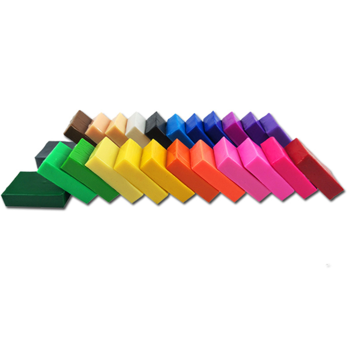 Đất Sét Nung Polymer Plastic Hộp 24 Màu 500g - Trường Thịnh Sài Gòn