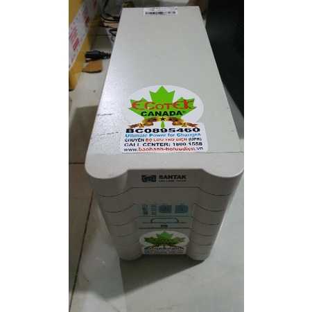 Bộ lưu điện ups Santak 1kva online không ắc quy hệ 36v