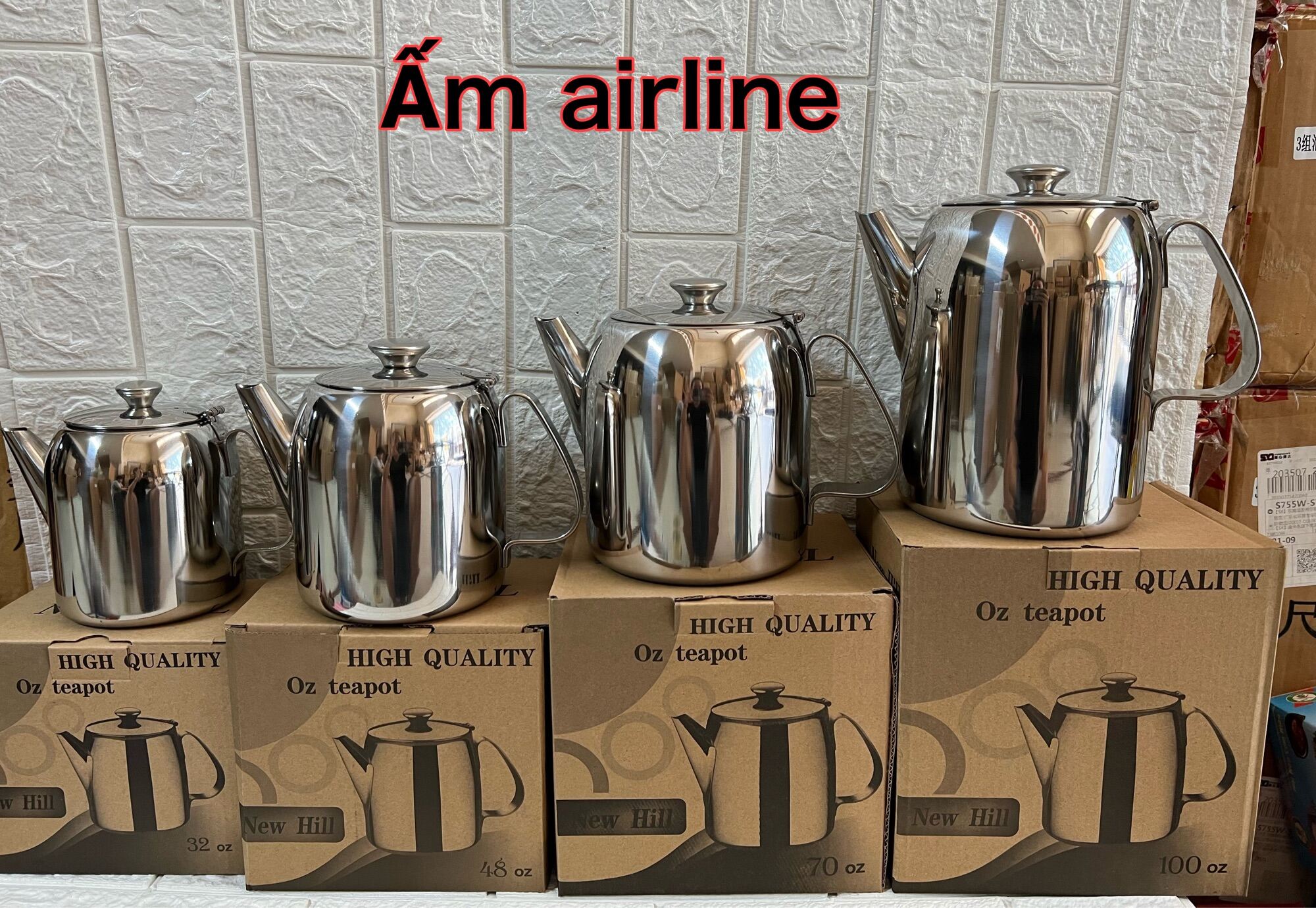 Bình rót trà, rót nước inox siêi dày