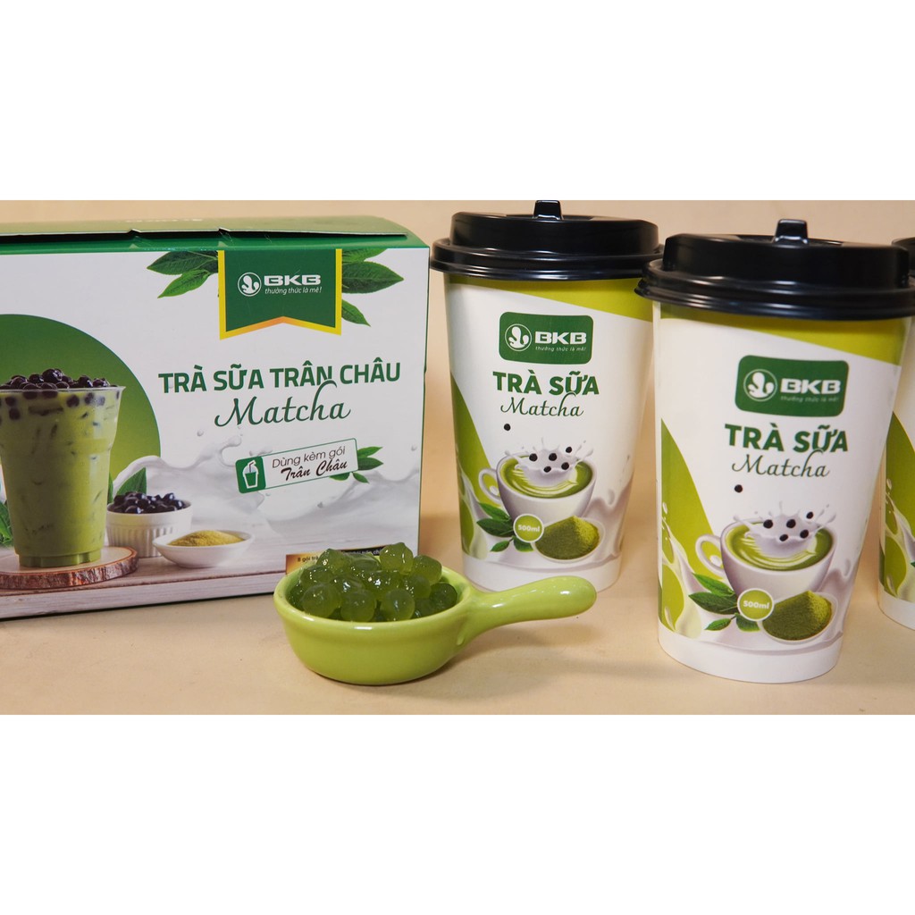 Trà sữa trân châu BKB uống liền, sản xuất trong nước, đã có thương hiệu