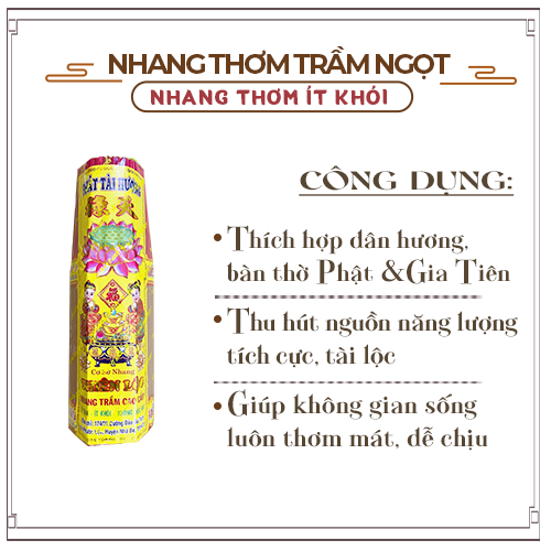 Nhang thơm cao cấp phát tài hương thơm nồng dễ chịu thiên lộc - bó 2 tấc nhỏ 250 nén