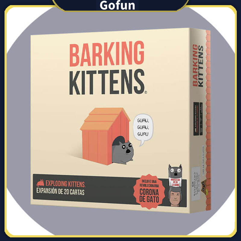 Exploding Kittens Barking Kittens Board Game Laminating Film Water Proof Family Party Card Game Gift