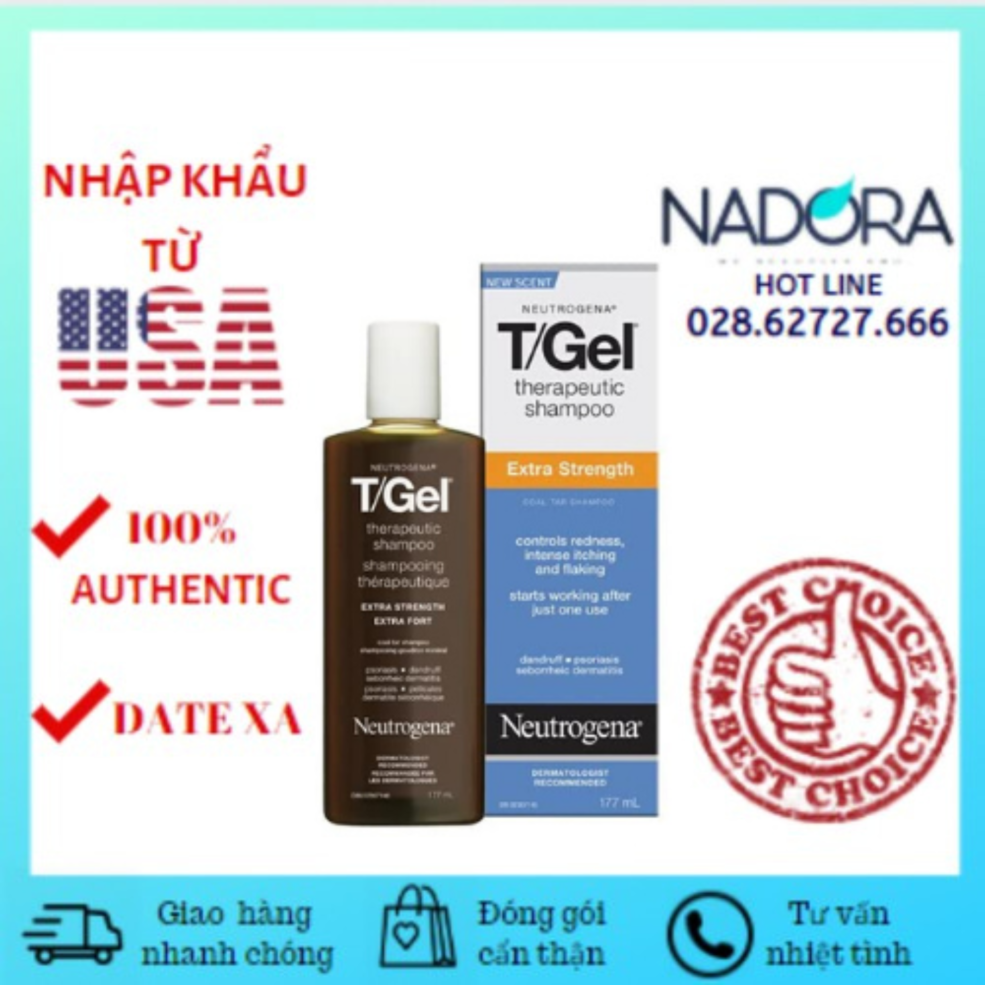 Dầu Gội Neutrogena T/Gel Shampoo Extra Strength
