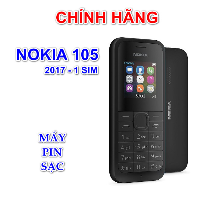 Điện thoại nokia 105 1/2 sim