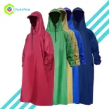 Áo Mưa Bít Vải Dù Da Cá 1m2 và 1m4 ( Giá Sỉ Xưởng Việt Nam - Siêu Bền, Không Xẻ Tà Kích Thước Tùy Chọn. Che kín người, Áo Mưa 1 Đầu Một Người,... ) - ChuanMua GDA216