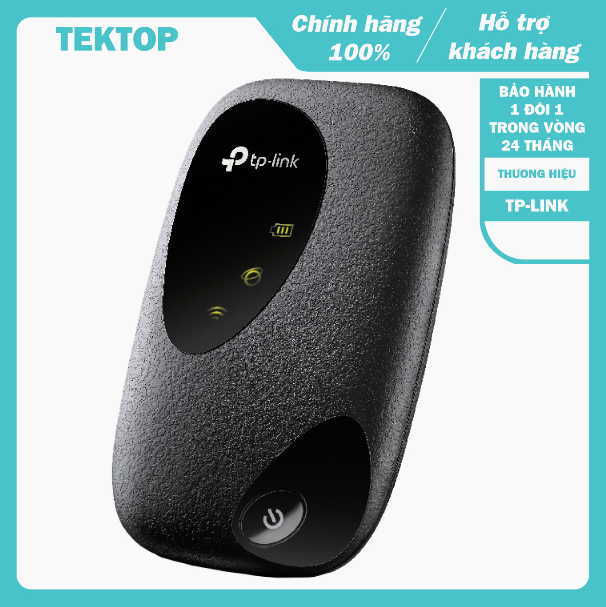 (BẢO HÀNH CHÍNH HÃNG 1 ĐỔI 1 TRONG VÒNG 2 NĂM) Cục phát wifi di động 4G TP-Link M7200, tận hưởng các bộ phim online mượt mà