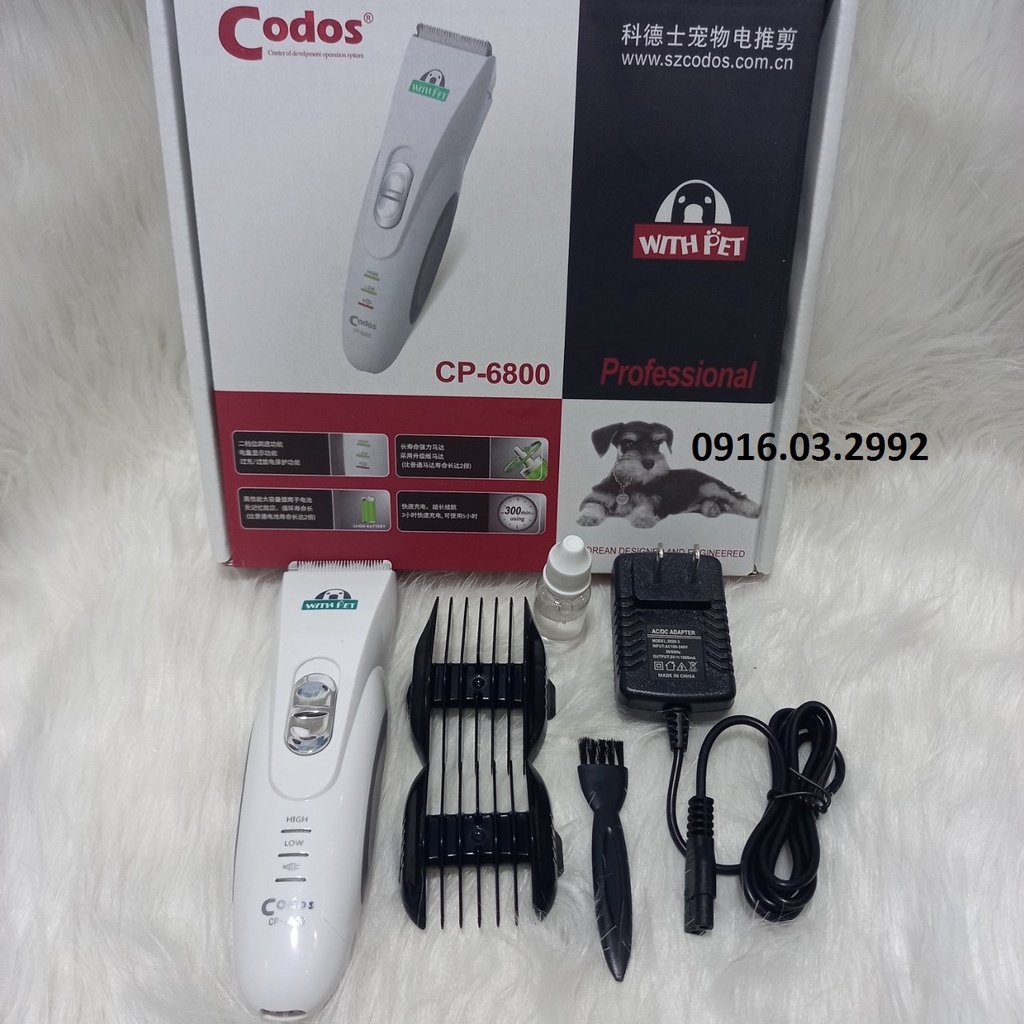 Tông đơ codos cp 6800, tông đơ codos 6800 có lưỡi thay thế